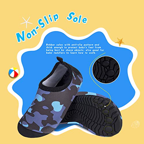 Image of WateLves Kids Water Shoes Toddler Girls Boys Barefoot Non-Slip Quick Dry Aqua Socks for Beach Swim Walking
