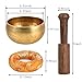 HOKPA Tibetan Singing Bowl Set, Meditation Bowl Handcrafted for Yoga Room Living Room with Gold Silk Pouch