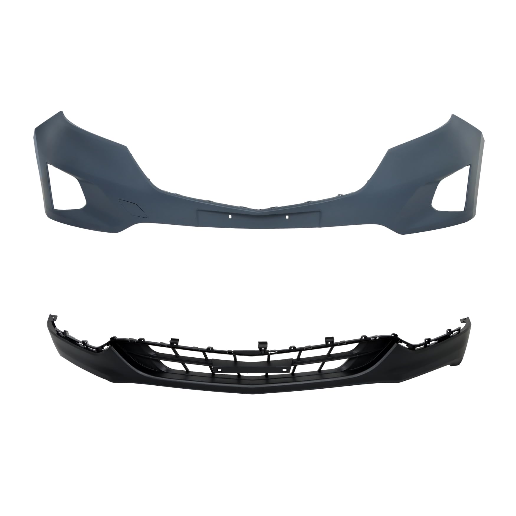 Plastic Front Bumper Cover Primered Replacement for 2018 2019 Equinox