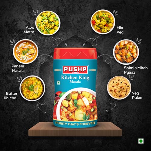Image of Pushp Brand Kitchen King Masala 500Gm Jar (Pack of 1) | Indian Spice Mix