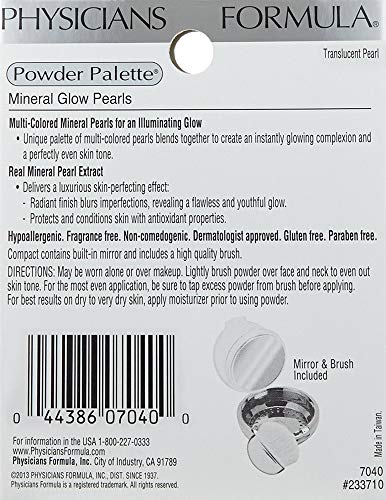 Physicians Formula Highlighter Makeup Powder Mineral Glow Pearls, Beige Pearl, Dermatologist Tested #TOP4