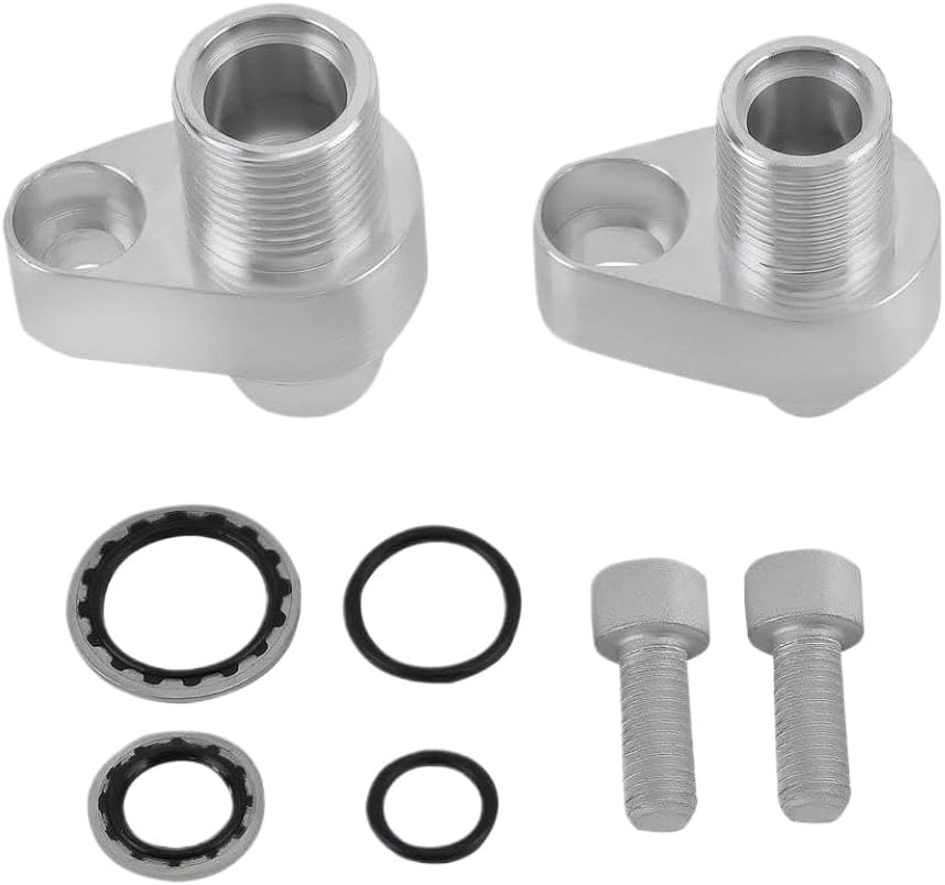 Aluminum LS Swap A/C Compressor Adapter Fittings For 10S17F And 10S20F 451-1106