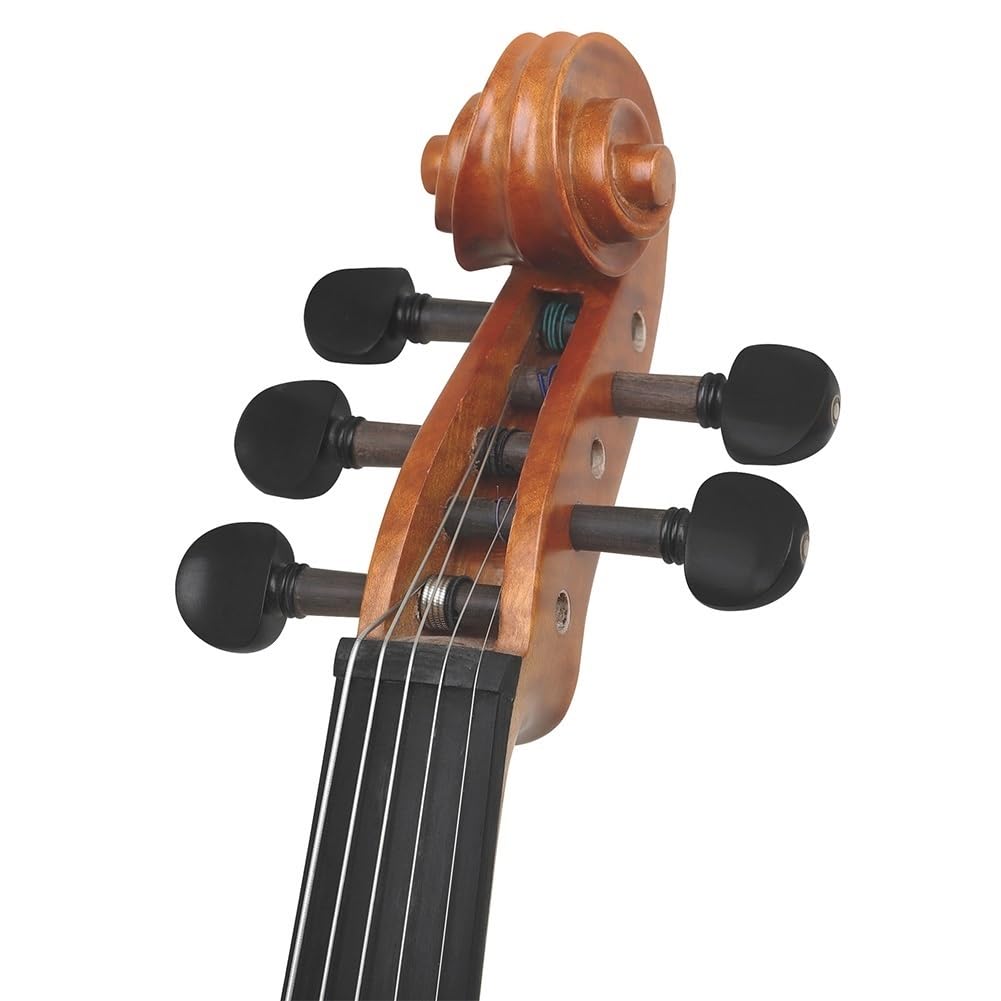 4/4 Full Size Cordiera a 5 Corde Violino Acustico Top in Abete Parte Posteriore in Acero Parti in Ebano per Principianti Pratica per Adulti