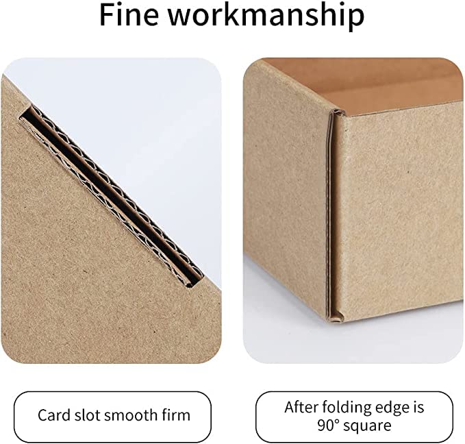 Image of Bleus 3 Ply Self-lock Mailing Box For Packing Shipping Courier Box, Size 6x4x1.5 Inches, Length 6 Inch - Width 4 Inch - Height 1.5 Inch, Very Hard In Strength Brown Color (75)