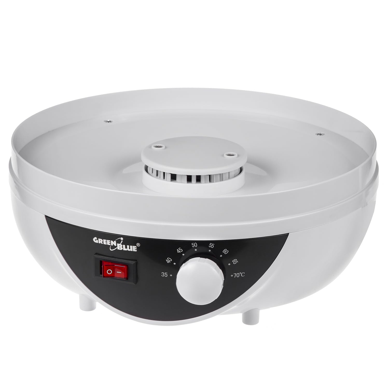 Green Blue GB195 Essiccatore alimentare per funghi, verdure e frutta, erbe 250W, extra silenzioso, 5 setacci Diametro 27 cm Temp regolabile