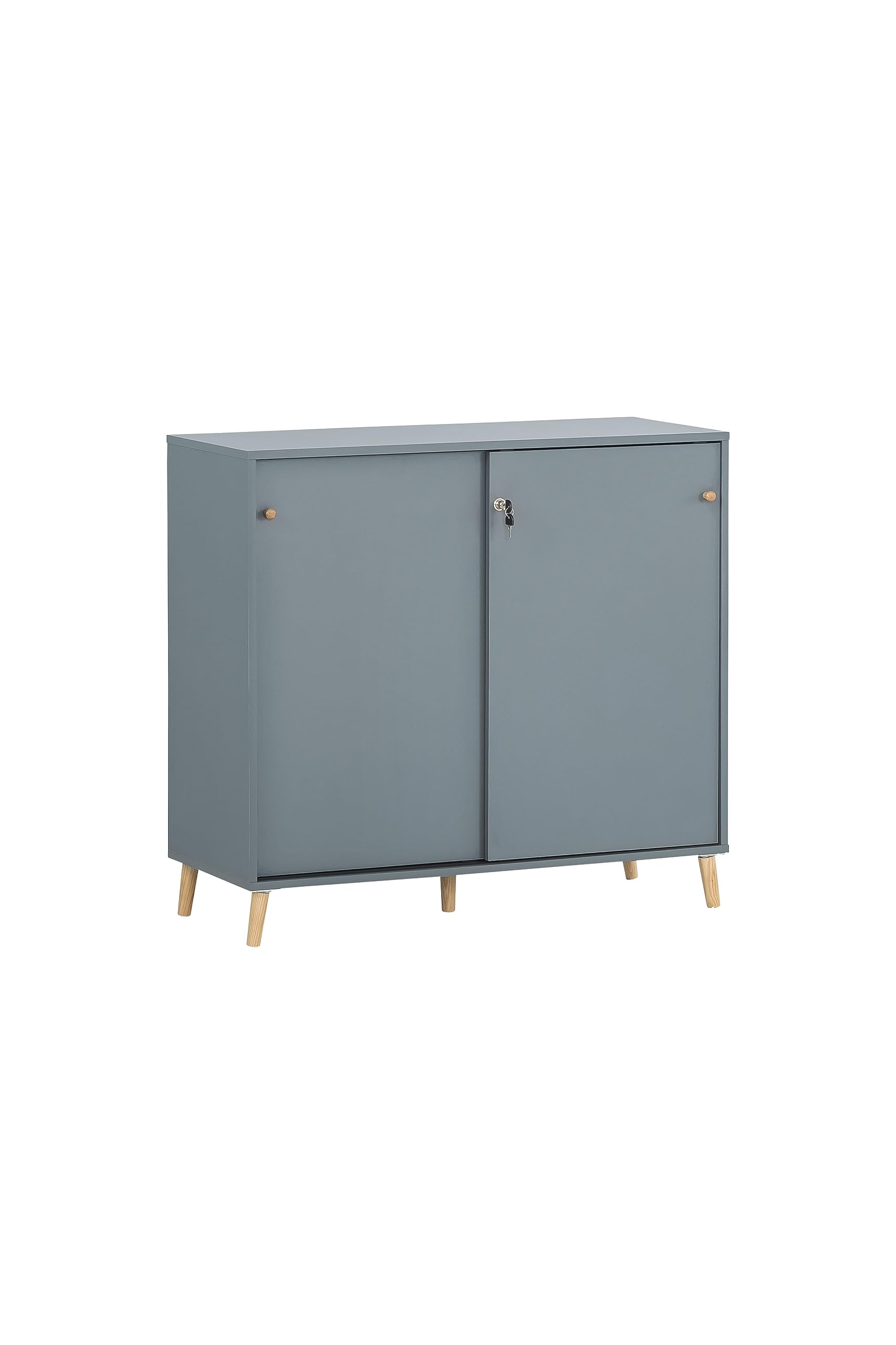 Schildmeyer Schiebetürenschrank Serie Rena 500 (701789), Fjord – 100 x 41 x 92,6 cm