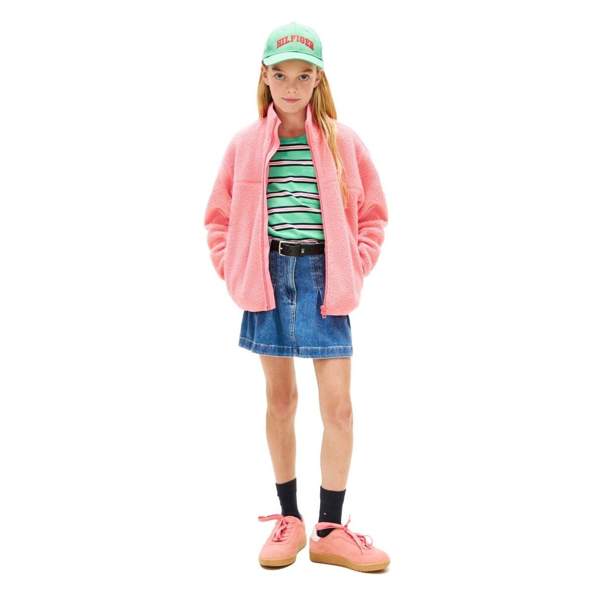 Tommy Hilfiger Girls Denim Pleated Skirt Denim (Truebluedenim) 16 Years