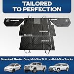 Standard Back Seat Extender for Dogs, Black – As Seen on Shark Tank – Hard Bottom Platform for Cars, SUVs & Mid-Size Trucks – 400lb Support, Waterproof – Rigid Back Seat Cover for Dogs - Image 6