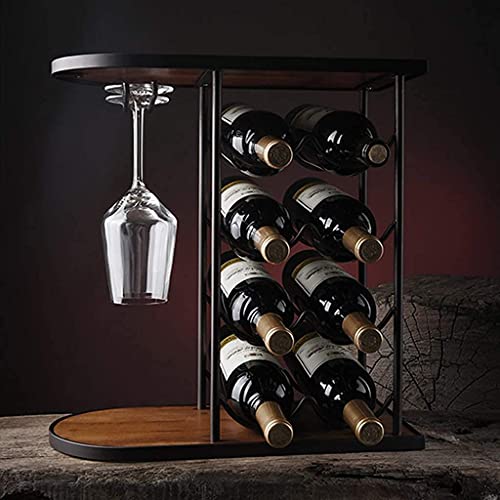 Soporte de vino de hierro estilo europeo miniatura 4