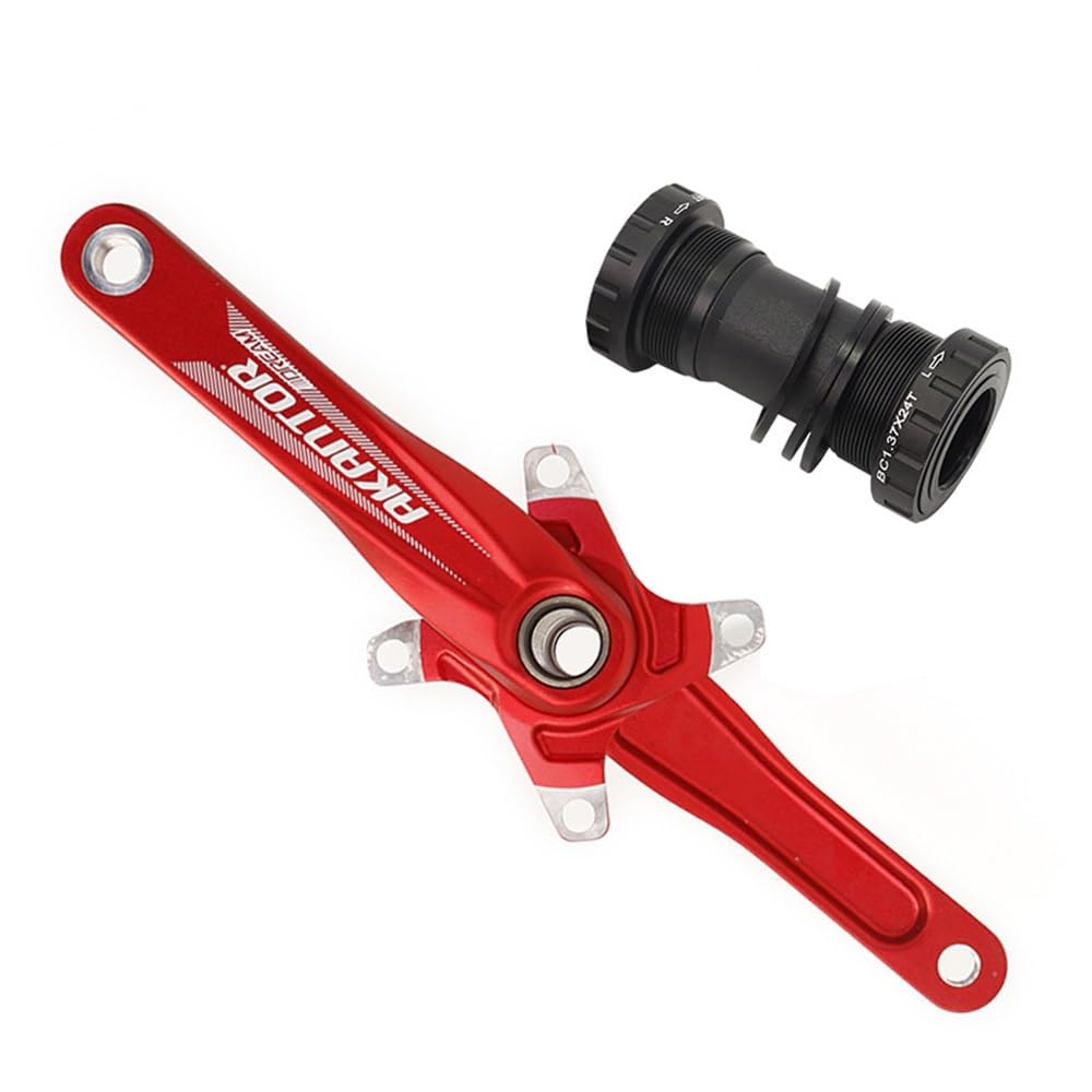 ZXGSXIOU 104BCD MTB Crankset 170mm Left Right Aluminium Crank Arm Set Hollow Intrgrated Bike Cranksets With Bottom Bracket