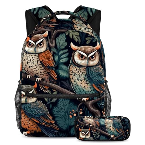 Sac à dos chouette cool 10 polyvalent 2 pièces idéal pour le collège et les sorties