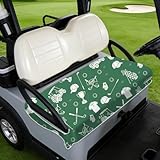 TNKBREEZE Linienmuster Golfwagen Sitzbezüge Ersatz Schutz Minimalistischer Stoff rutschfest Universelle Passform Für 2 Sitz Golfwagen 130x78.5cm(51x31in)