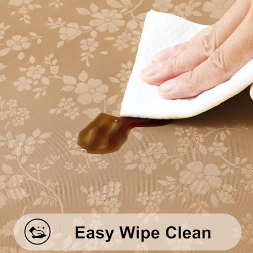 Image of Smiry Heavy Duty Vinyl Fitted Tablecloths for 8 Foot Rectangle Tables