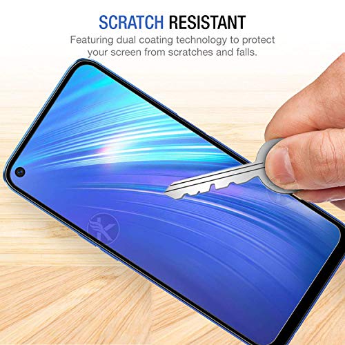 Image of Screen Protector for Realme 6 / 6i / Reno 2 (Black) Tempered Glass Edge-to-Edge 6D Screen Guard With Installation Kit