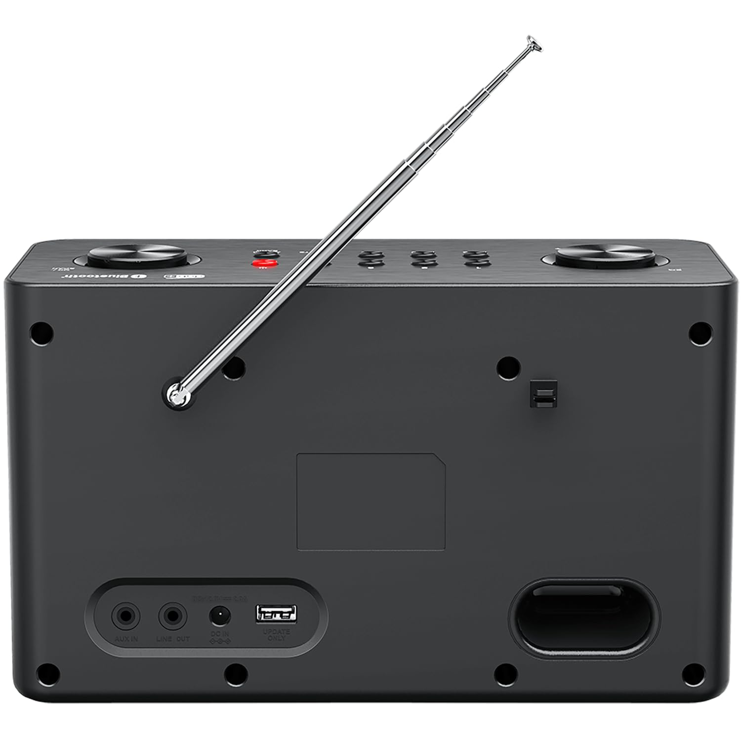 Radio Dab+ Digital con Bluetooth, Radio FM Estéreo Compacta con Alarma, Mando y Pantalla Color IPS, Color Negra