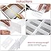 Flytianmy 40Pcs Drawer Dividers, Adjustable Drawer Organizer for Socks, Underwear, Makeup, Can Help Tidy Kitchen, Bedroom, Dresser White