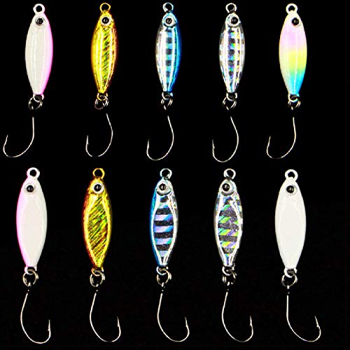 Iscas de pesca falsas, isca falsa de 2,7 cm/3 cm com gancho único afiado artificial isca biônica pes