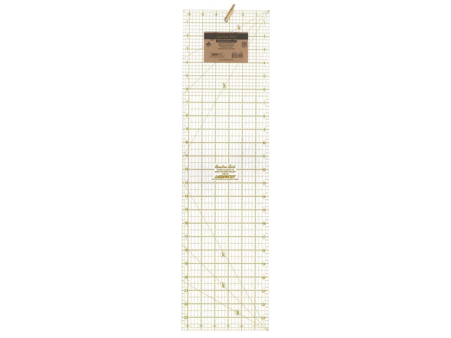 Règle dorée patchwork Hemline pour couper vos tissus d'ameublement