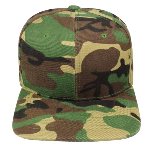 Image of Gelante Plain Blank Flat Brim Adjustable Snapback Baseball Caps LOT 6 Pack