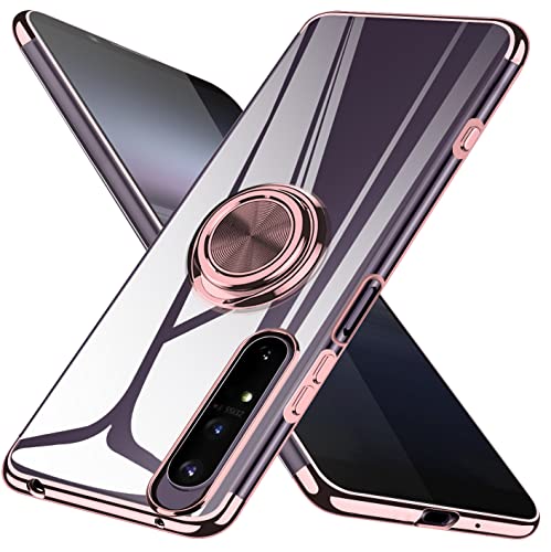 Zabarsii for Xperia 1 II p P[X O NA TPU ϏՌ VR bLH SO-51A p  Jo[ X}zP[X ^h@\ ԍڃz_[ 360°] Xgbvz[t for Xperia 1 II a