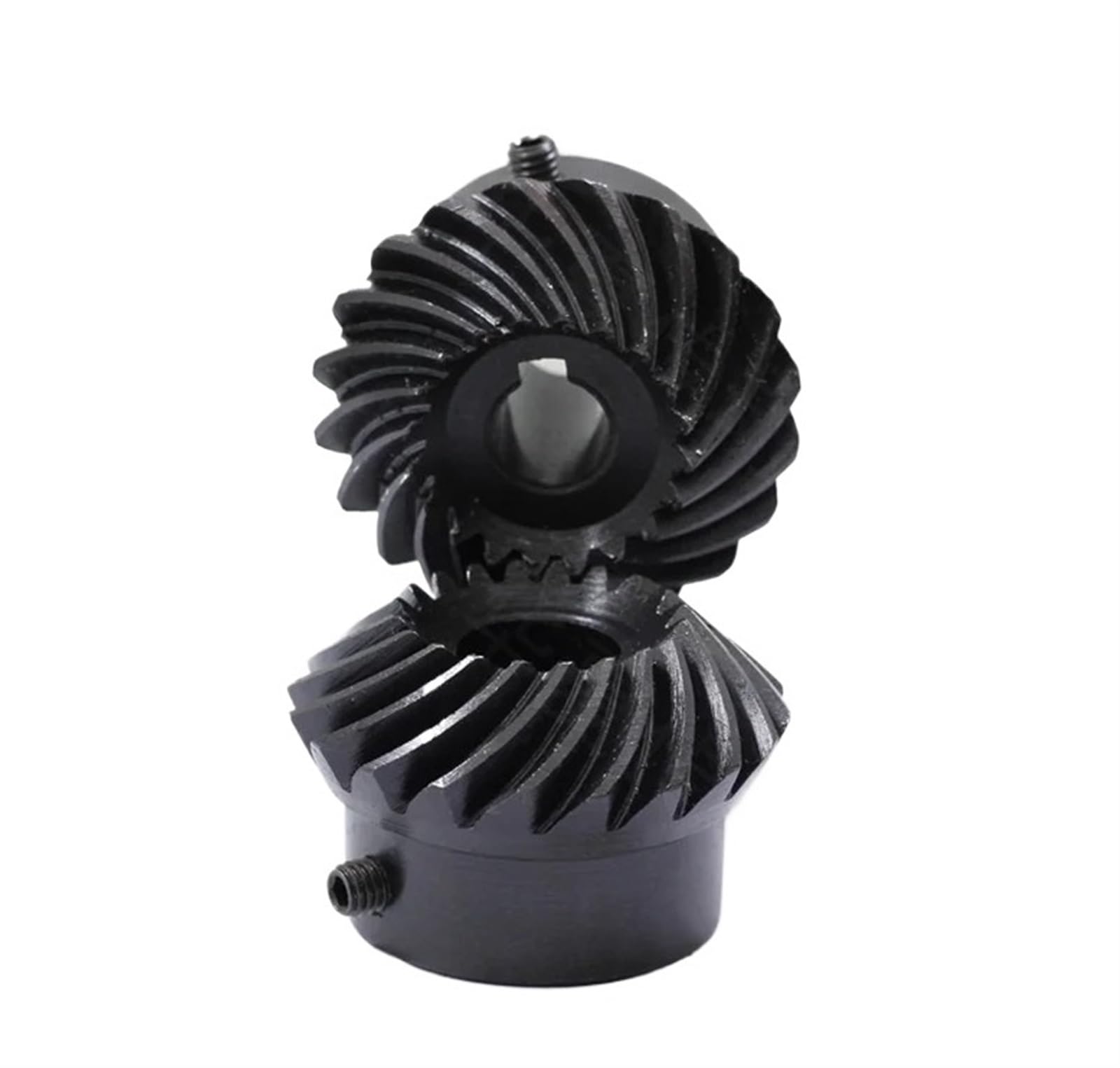 Bevel Gear Pinion Hardware Mechanical 1Pair of 45 Steel Helical Bevel Gears 2M20 Tooth Hole 10/12/14/15/16/17/18/19/20 Surface High Frequency Quenching with Keyway(19 Keyway 6)