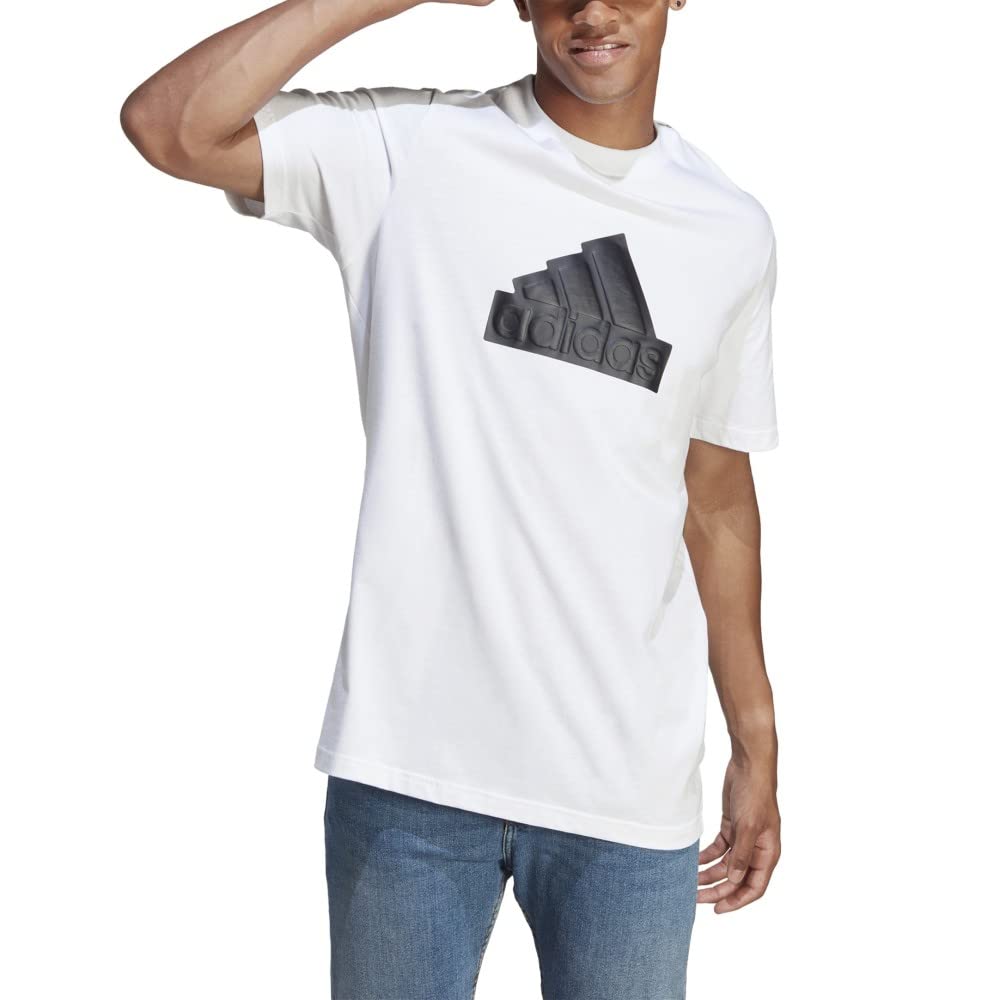 adidasMen's Striped Loose Fit T-Shirt