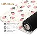 ALAZA Pink Polka Dot Strawberry Pattern Yoga Mat Non Slip Fitness Exercise Mat, Workout Mat for Yoga, Pilates and Floor Exercises