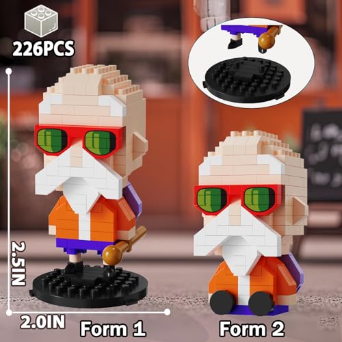 Image of 5 Dragon Figures Brick Mini Headz Building Toy, 2IN1 Sitting & Standing Model Cute Main Dinosaur Ball Z Characters Merch Figures Micro Blocks Set Ideal Gift for Fans, Adult, Teen 14+ (1025PCS)