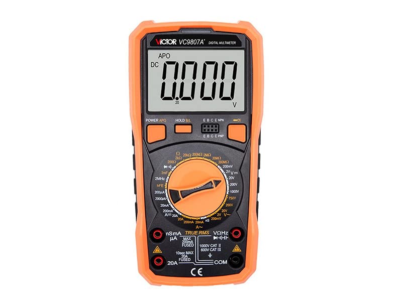Image of Victor /RuoShui VC9807A+ ac dc Manual Range multimeter Digital with Flashlight Function(Victor VC9807A+)