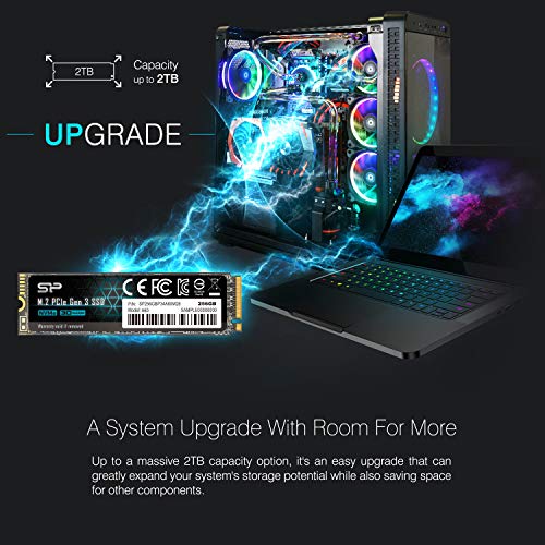 Silicon-Power-256GB-NVMe-M2-PCIe-Gen3x4-2280-SSD-SP256GBP34A60M28