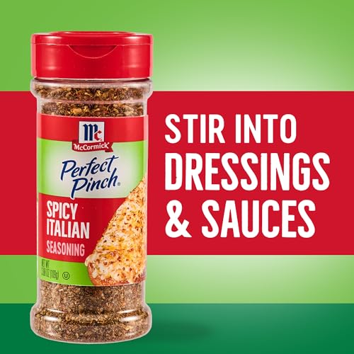 McCormick Perfect Pinch Seasoning, Spicy Italian, For Adding Italian Flavor with a Kick to Pizza, Pasta, Dressings & Sauces, 3.88 oz - Thumbnail 7