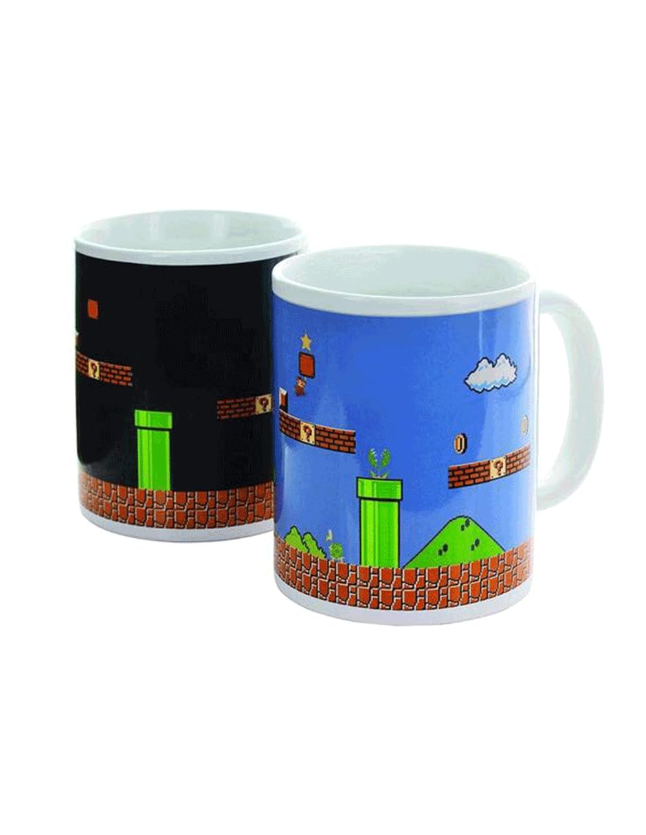 Paladone Super Mario Brothers Heat Changing Ceramic Coffee Mug - Collectors Edition