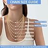Jewlpire 14K Gold Plated Chain Necklace for Women, 1.5mm Rope Chain 14K Gold Plated Chains for Women Sturdy & Durable Women's Chains Necklaces 20 Inch #2