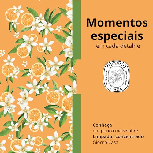 Giorno Casa Limpador Concentrado De Superfície Perfumador Flor De Laranjeira 120 Ml Marrom