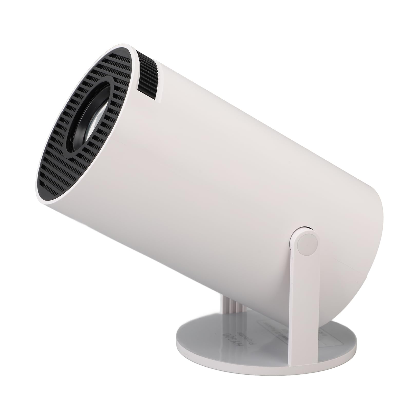 Mini Projecteur Intelligent Portable Rond 270 ° Cercle Circulaire Miniature pour WiFi Film Extérieur, Projecteurs Vidéo (Prise UE)