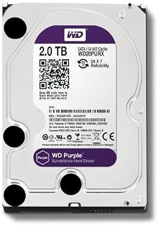 WD Purple 2TB Surveillance Hard Disk Drive - 5400 RPM Class SATA 6 Gb/s 64MB Cache 3.5 Inch - WD20PURX [Old Version] (Renewed)