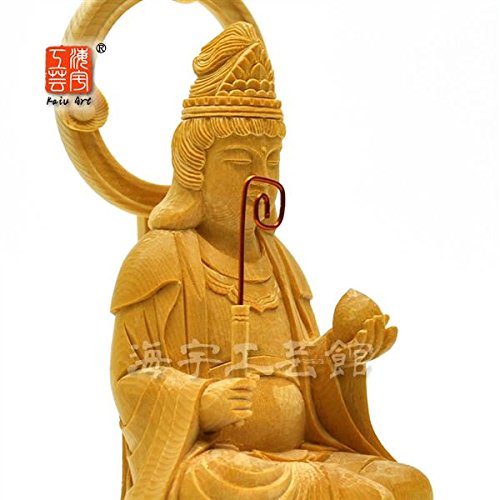 Amazon｜木彫り仏像 【七面天女（七面大明神）】 桧木（ヒノキ