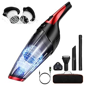 Audewdirect Handstaubsauger, Akku Handstaubsauger 7000PA beutellos Handsauger Nass/Trocken Akkusauger schnellaufladung…