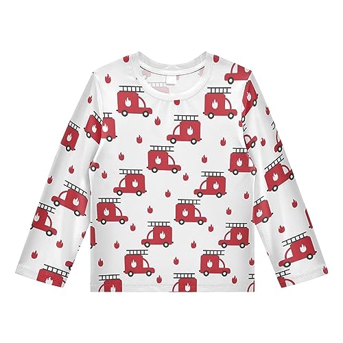 Image of CaTaKu Boys Swim Shirt Long Sleeve Rash Guard for Boys Toddler Rashguard Water Sun Shirt UPF+ 50 Swimwear