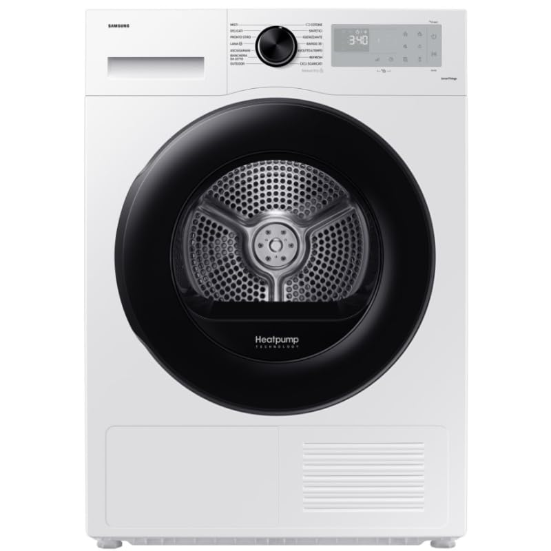 ASCIUG.C/FRONT 9KG CL.A+++ INVERTER WIFI BK/WH