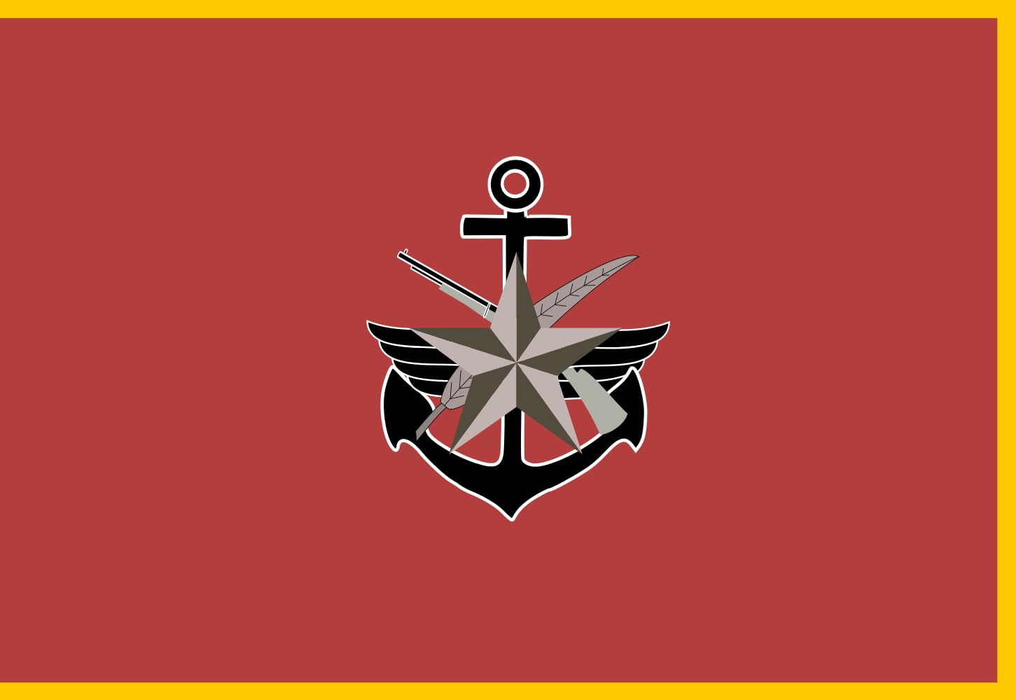 Drapeau ARVN Joint General Staff Commander emblème militaire Vietnam historique