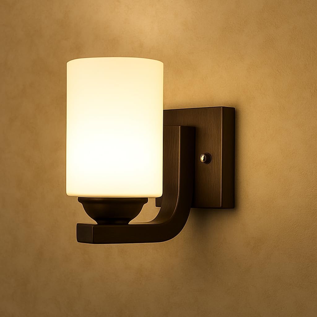 Mahganya Wood Black Up & Down Wall Light for Living Room, Wall Lamp for Bedroom