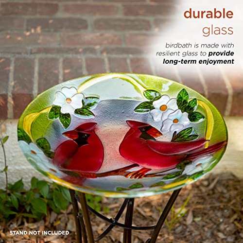 Alpine Corporation Kpp608T-18 Birdbath Bowl Topper, Multicolor #TOP6