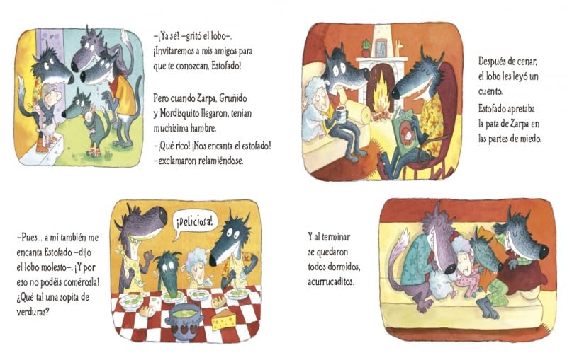 Los lobos que vinieron a cenar / The Wolves that Came to Dinner (Cuentos infantiles)