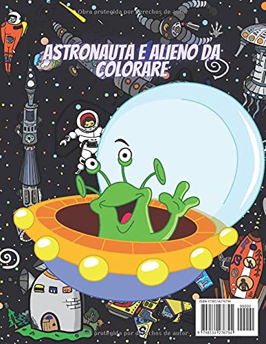 Miniatura 2 de Libro para colorear de astronautas y extraterrestres para niños Impresionante libro para colorear de Astronautas y Alienígenas, para niños de 4 a 12