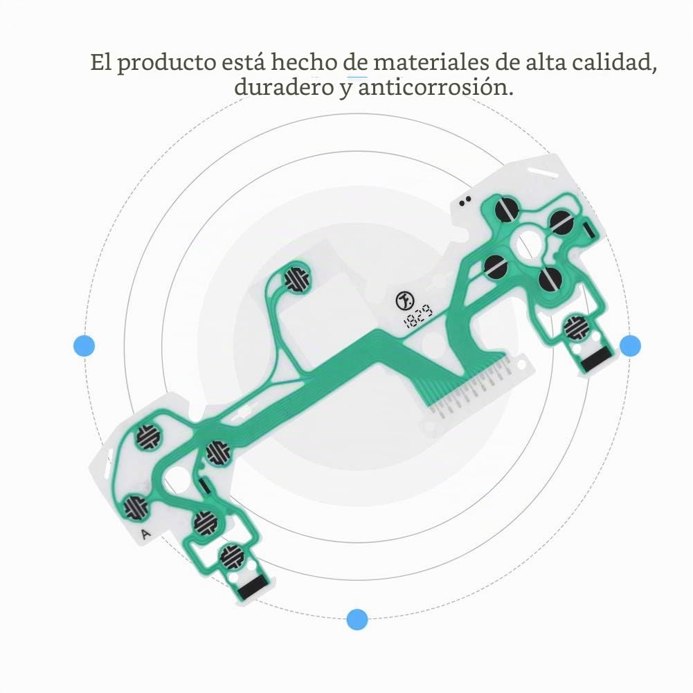 Tangxi - Película conductora para PS4, 10 Piezas de Repuesto para reparación de película conductora para PS4, Controlador de Teclado Pieza de Repuesto para mandos PS4