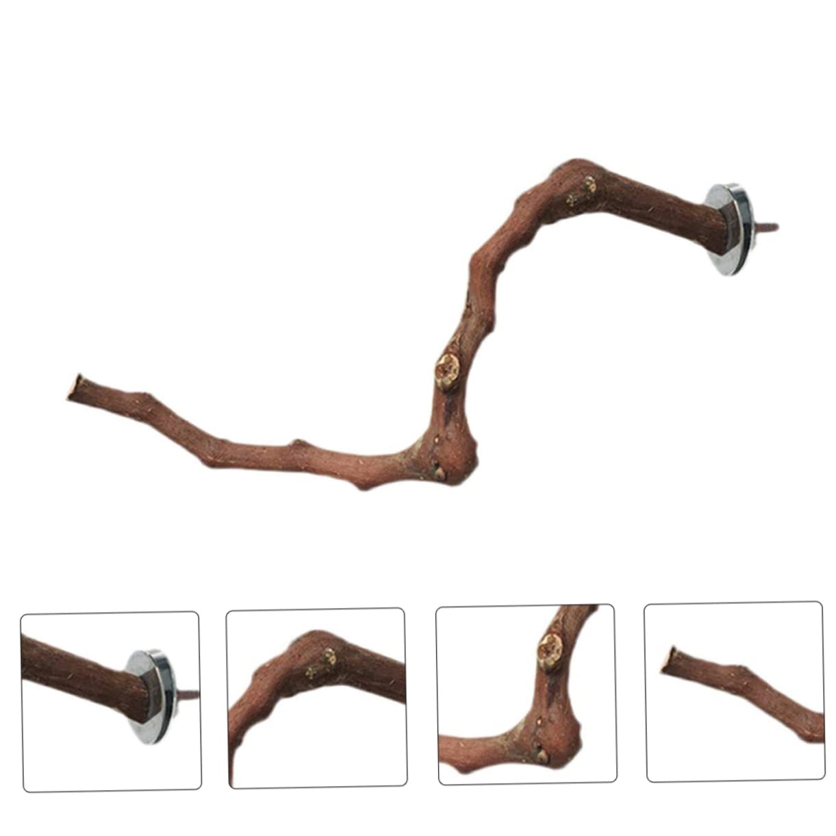Housoutil 3pezzi Posatoio Per Uccelli Legno Giocattolo Per Addestramento Pappagalli Facile Da Installare Struttura Stabile Ottimo Per Gabbie Di Uccelli Stile Random