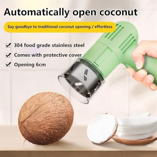 Apriscatole elettrico in acciaio inox con manico antiscivolo per rimuovere facilmente il guscio, ideale per ristoranti, bar e uso domestico, durevole e facile da pulire