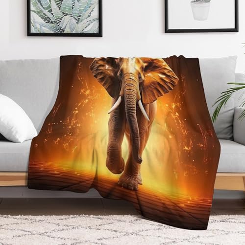 Couverture éléphant chaude pour éliminer les frissons nocturnes sur le lit
