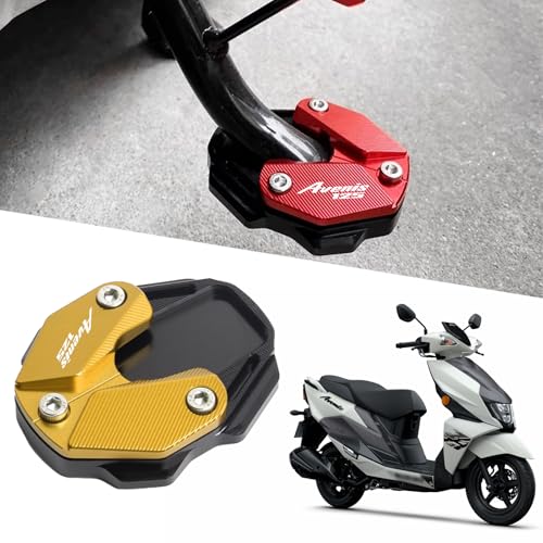 XINMOZR For アヴェニス125 AVENIS125 サイドブラケットプレートカスタムアクセサリーサイド スタンド パッド エクステンション 拡大スタンド パッド サイド スタンド エクステンション パッド (ゴールド)
